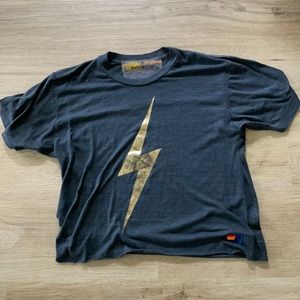 Aviator Nation M Lightning Bolt Tee